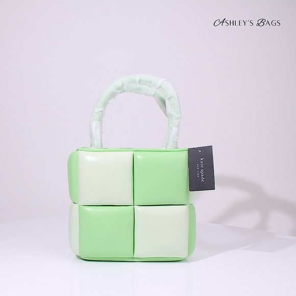 Kate Spade Boxxy Colorblocked Tote In Serene Green - Picture 5 of 10